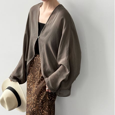 airy sheer dolman cardigan　/3color　un2145