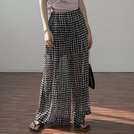 dot pattern relax pants　un1156