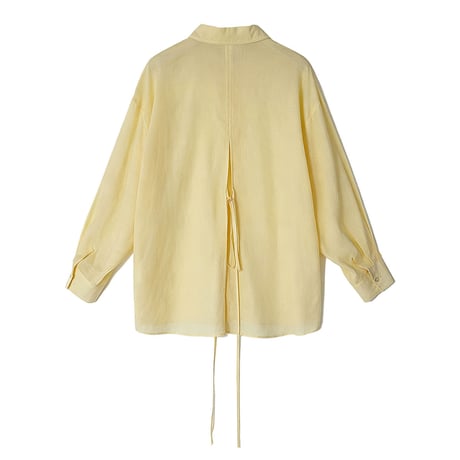 back ribbon sheer shirt　/3color　un2046