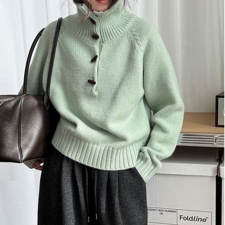 high neck knit /3color　un1715