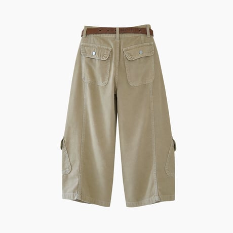 soft cargo wide pants　un2069