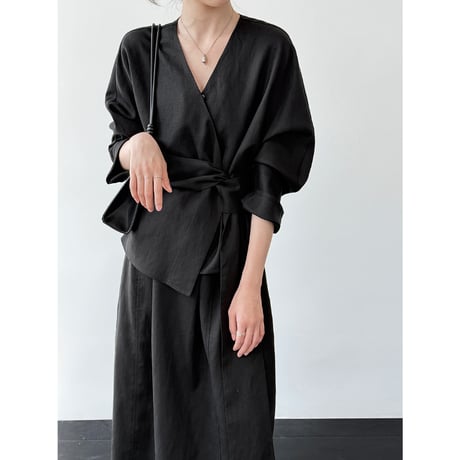 wrap waist two piece dress　/3color　un2011