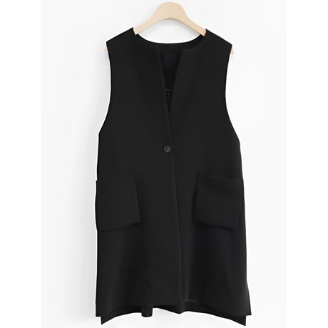 side button gilet /2color　un1282