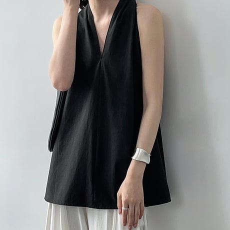 drape flow sleeveless top　/2color　un2079