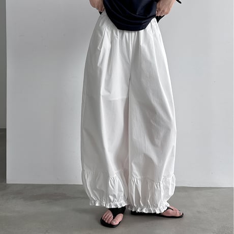 ruffle hem pants　/2color　un2091