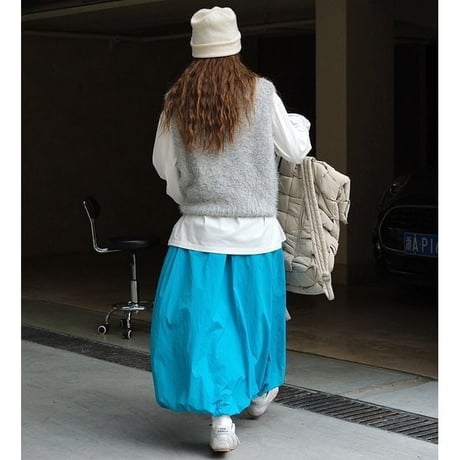 brush knit vest /2color　un1485