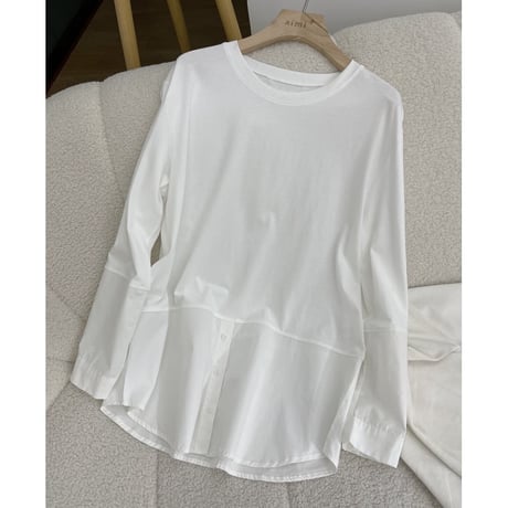 simple round neck tops　un1028