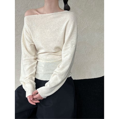 one shoulder knit /6color　un1691