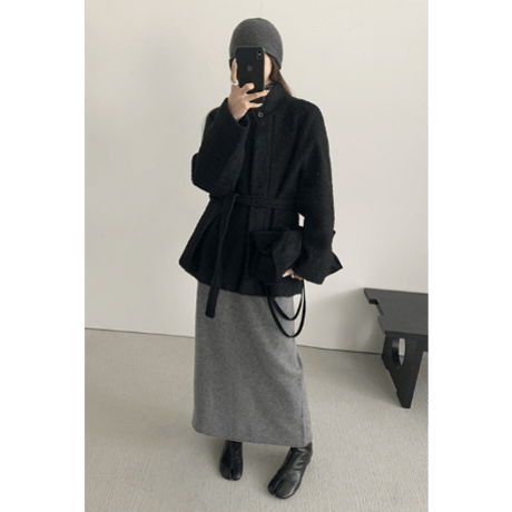 wool slim skirt /2color　un1645