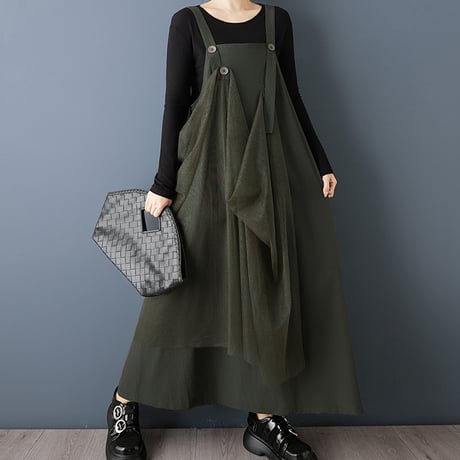 long jumper skirt　/2color　un1765