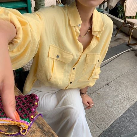 long sleeve shirt /2color　un1033