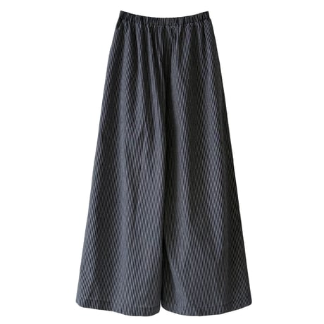 striped wide leg relaxed pants　/2color　un2008