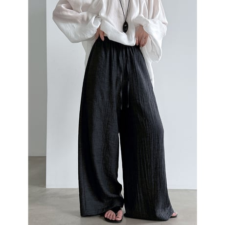 crinkle wide easy pants　/2color　un2086