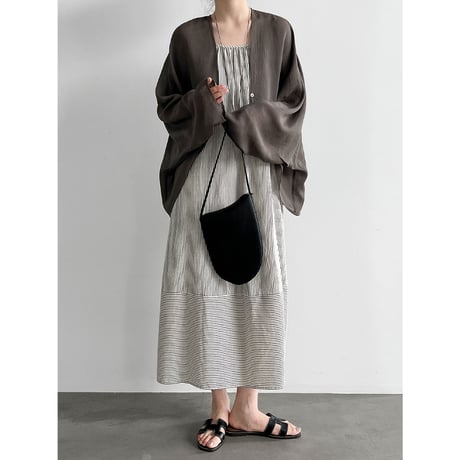 stripe airy camisole dress　/2color　un2111