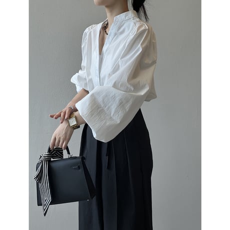 puff sleeves shirt /2color　un1496