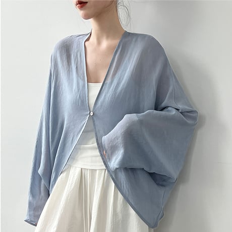airy sheer dolman cardigan　/3color　un2145