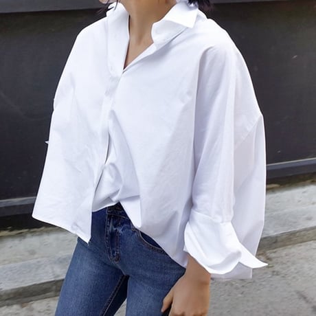 loose silhouette shirt　un1010