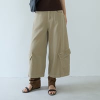 soft cargo wide pants　un2069