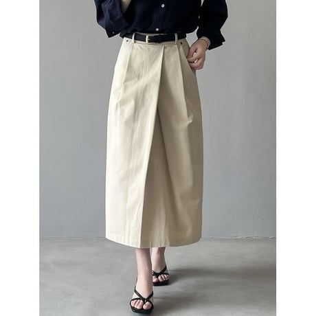 a-line tuck skirt /2color　un1139