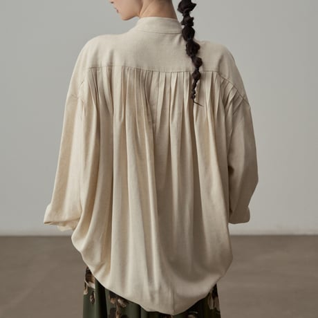 soft gather loose shirt　un1823