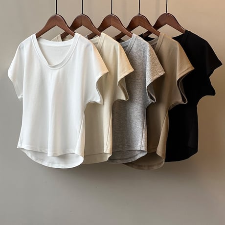 u-neck t-shirt /5color　un1038