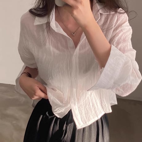 sheer shirt　/8color　un1752
