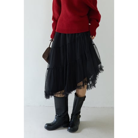 mist tulle skirt　/2color  un1783