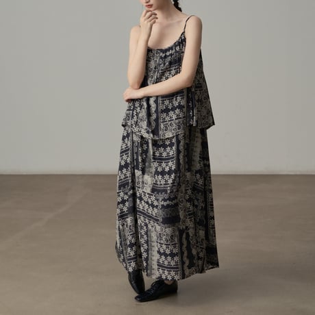 ornament layered dress　un1837
