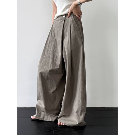 wide silhouette tuck pants　/3color　un2087