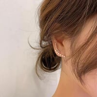 pearl stone ear cuff　un1248
