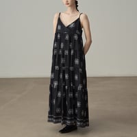 bohemian tiered camisole dress　un1825