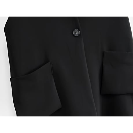 side button gilet /2color　un1282