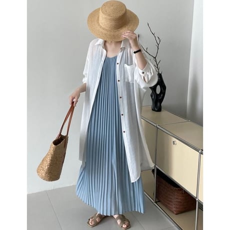 long sheer shirt　un1008