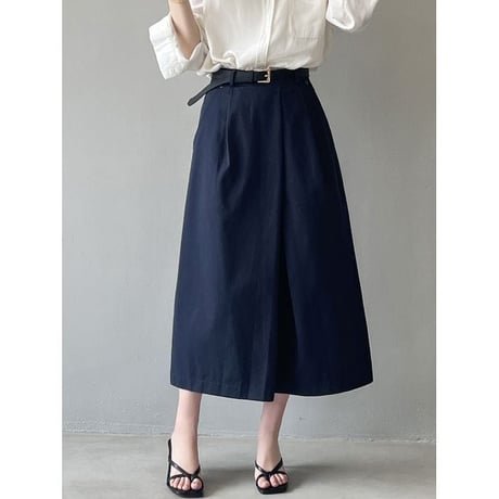 a-line tuck skirt /2color　un1139