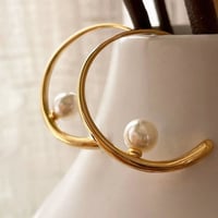 ring pearl pierce /2color　un1237
