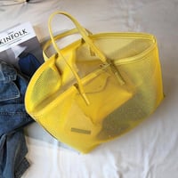big mesh tote bag /3color　un1171
