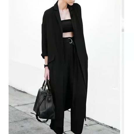big silhouette tailored collar gown　un1287