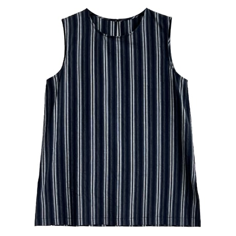 midnight stripe sleeveless top　un2100