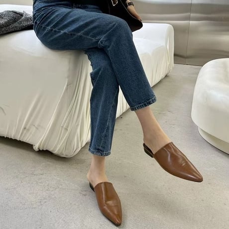 pointed-toe mule /3color　un1178