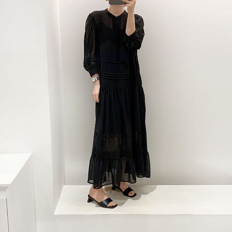 chiffon long one piece　un1108