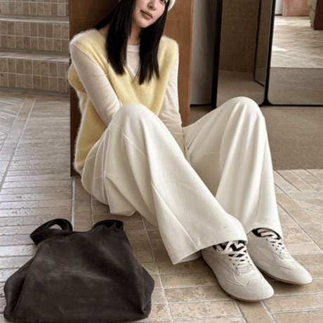 casual scimitar pants /4color　un1627