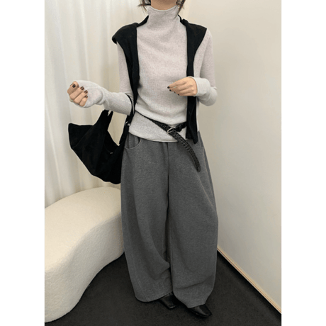 casual scimitar pants /4color　un1627