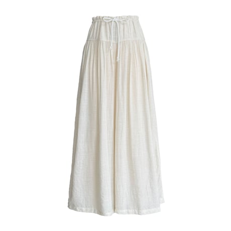 drawstring wide flare pants　/2color　un2000