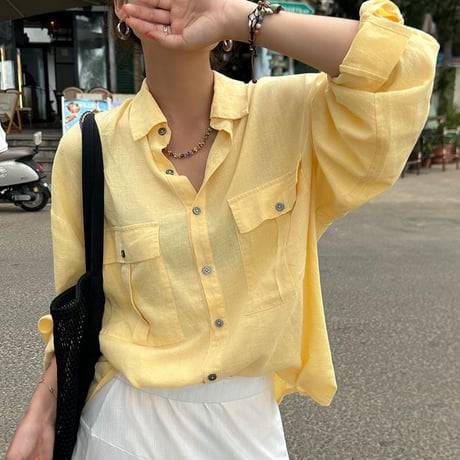 long sleeve shirt /2color　un1033