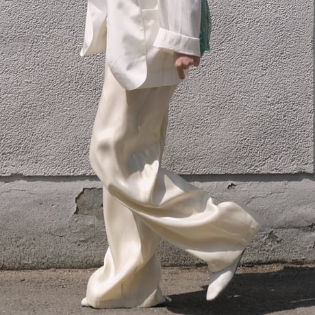 shiny wide pants /2color　un1170