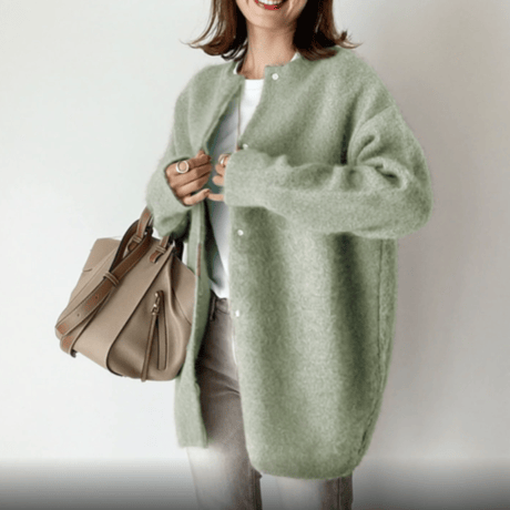 medium knit cardigan /5color　un1493
