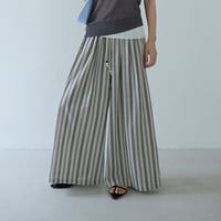 linen stripe wide pants　/2color　un2070