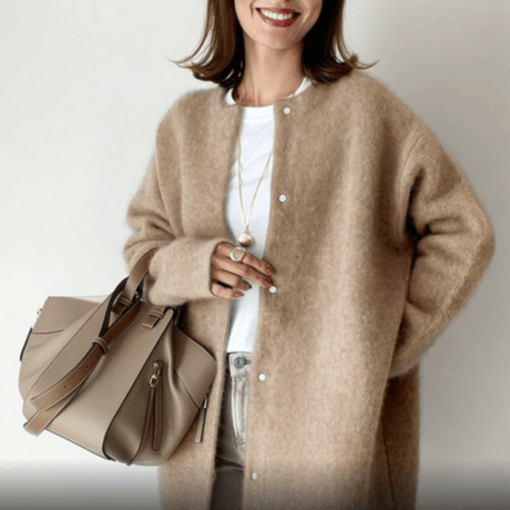 medium knit cardigan /5color　un1493