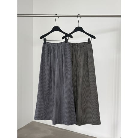 striped wide leg relaxed pants　/2color　un2008