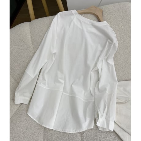 simple round neck tops　un1028
